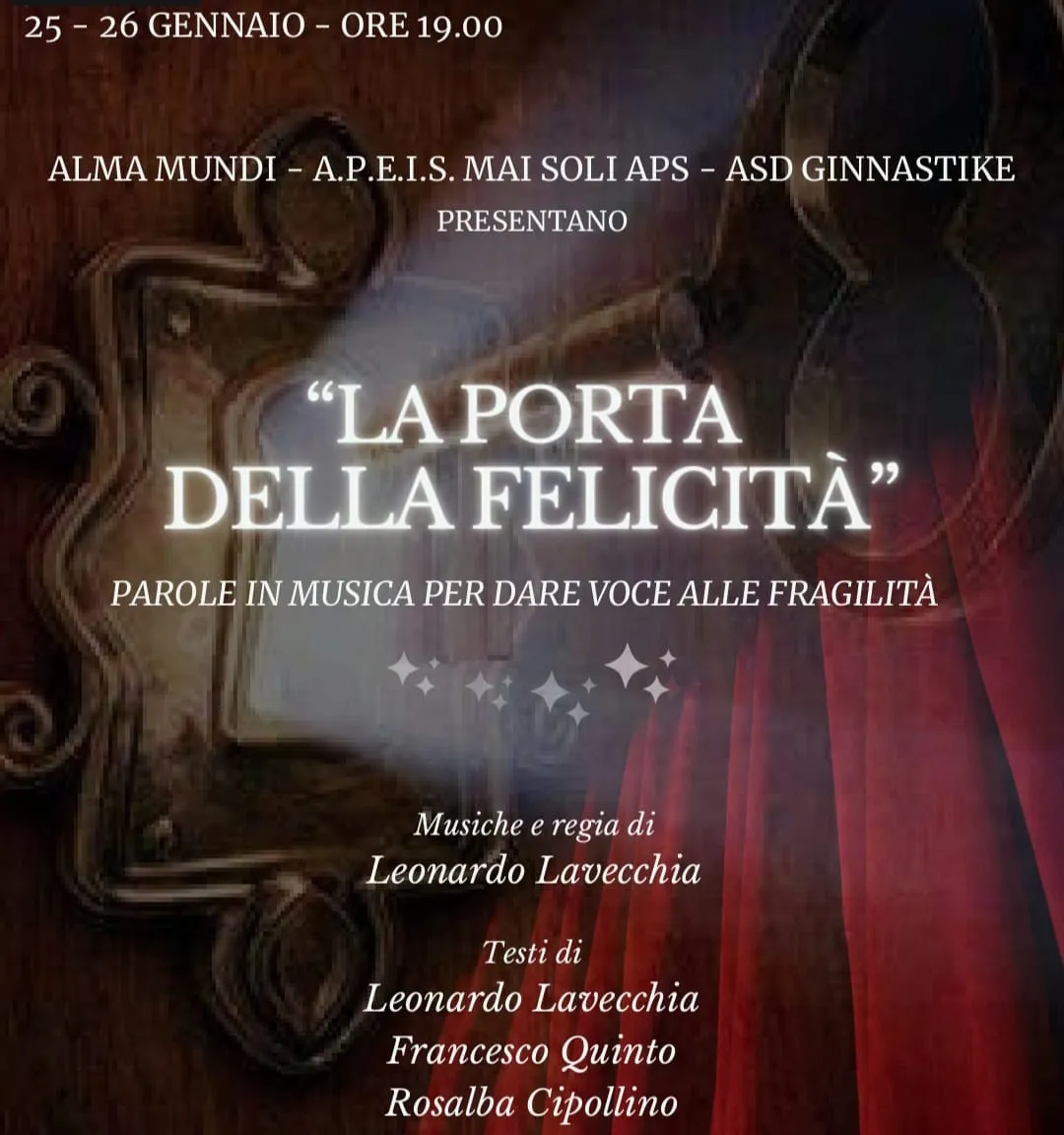“Verso la porta della Felicità”, l’adesione al progetto di ‘Casa Famiglia’ con il laboratorio di Teatro