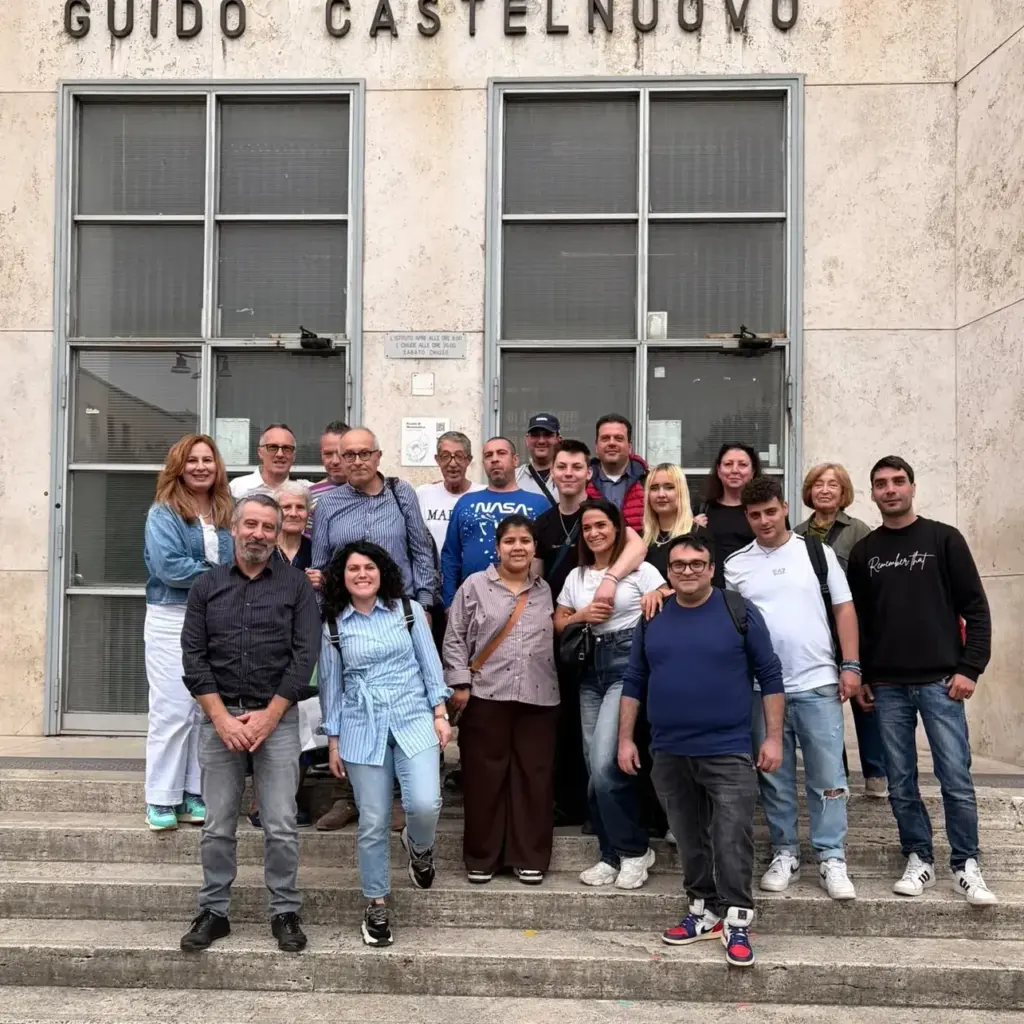 Foto di gruppo all’Istituto Matematico Guido Castelnuovo per la laurea di Donato Bucci