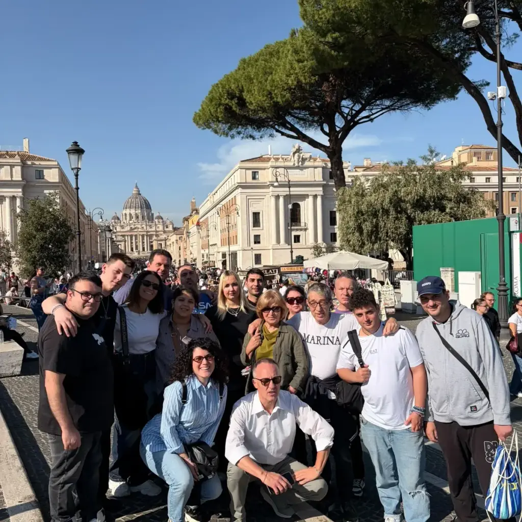 Operatori e ospiti della SRP “Giovanni Falcone” a Roma per la laurea di Donato